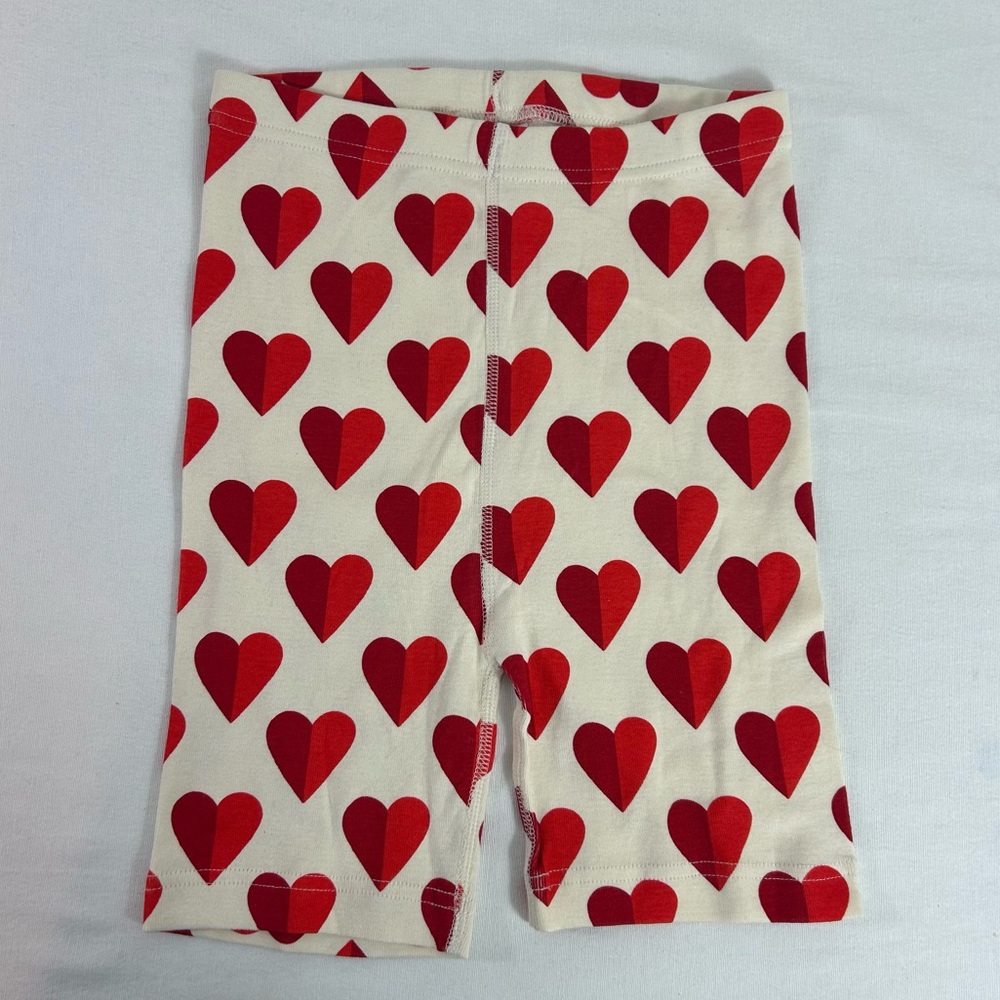 Hannah Andersson Red‎ Knit Shorts Biker Girls Size 12 Organic Cotton NWOT